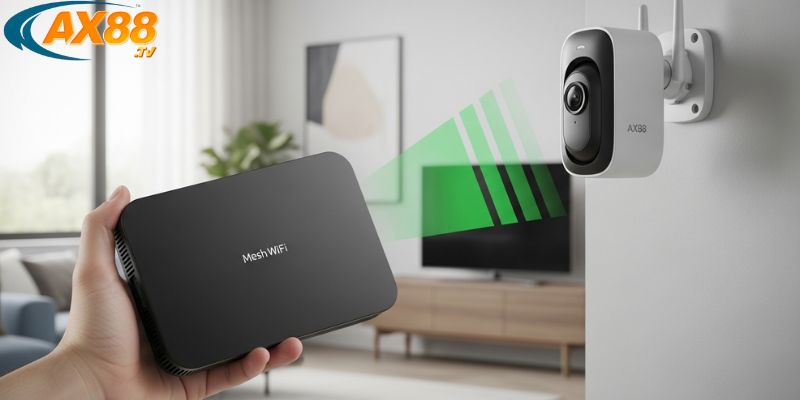 Cách tối ưu tín hiệu camera AX88 để giám sát ổn định và rõ nét 4 Sử dụng Mesh Wifi để tăng tín hiệu camera AX88